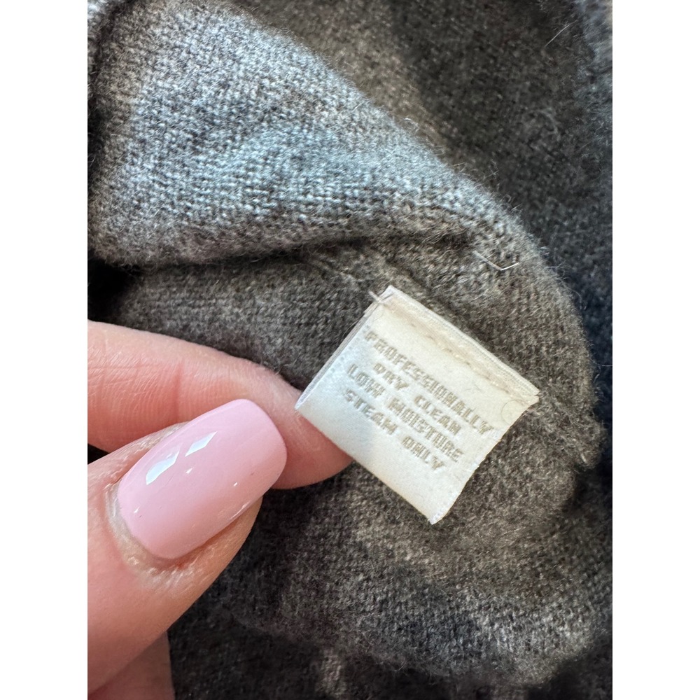 Charter Club 100% Cashmere Turtleneck Sweater Grey Womens Size S Preppy luxury - Picture 4 of 7
